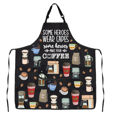 Hero Barista Black Apron - Coffee Maker's Cape